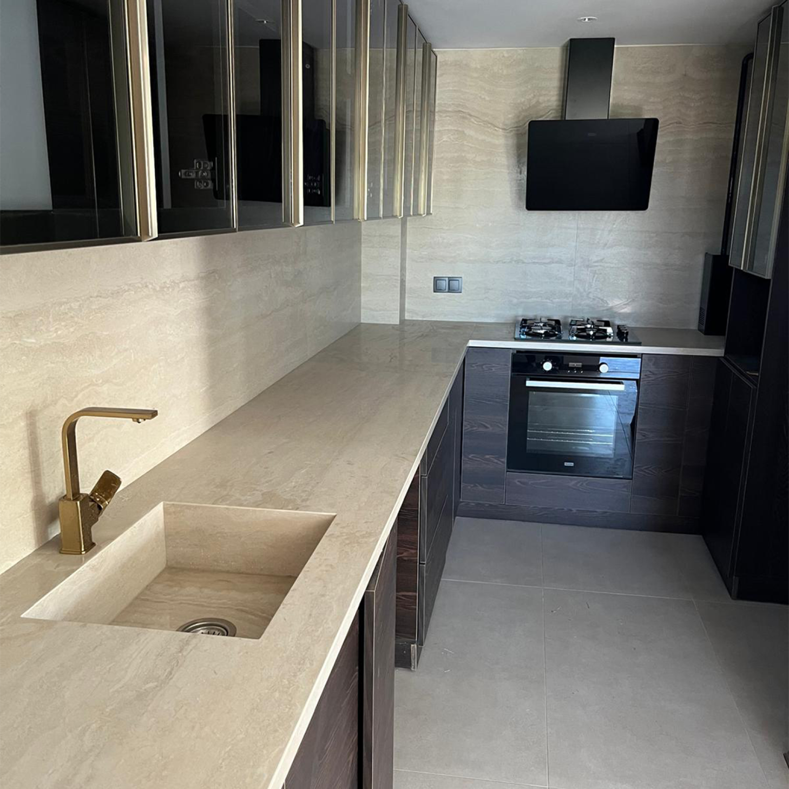 Anatolia Porselen Travertino Classico Mutfak Tezgahı