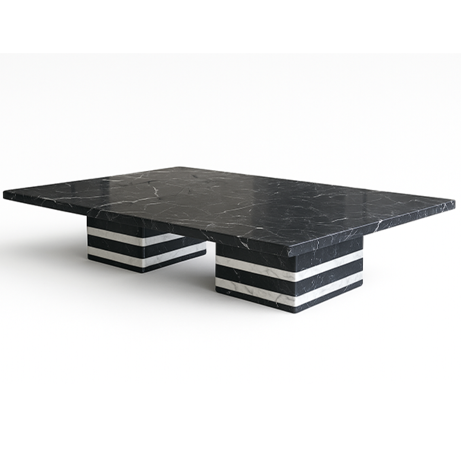 Siyah Mermer Orta Sehpa